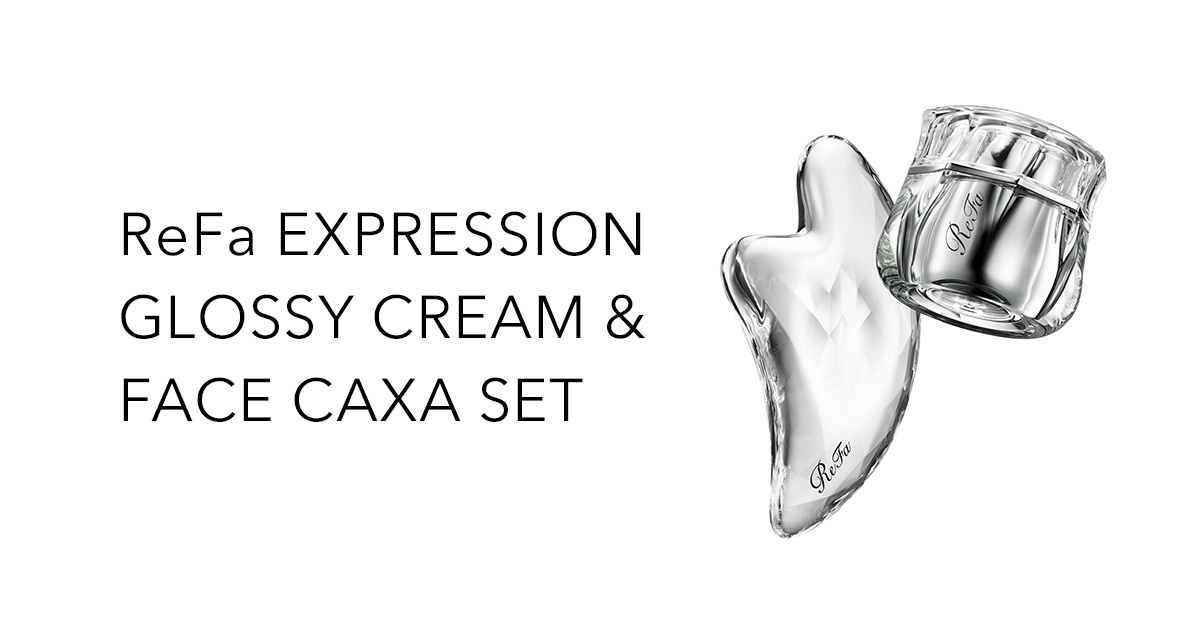 ReFa EXPRESSION GLOSSY CREAM & FACE CAXA SET | PRODUCTS | ReFa