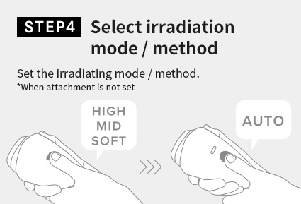 STEP4 Select irradiation mode / method