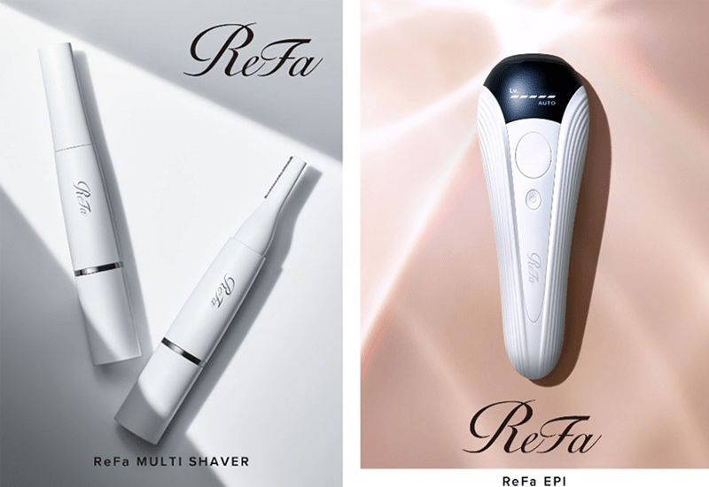 "ReFa EPI," an IPL device for sensitive skin, and "ReFa MULTI SHAVER," an electric shaver for glowing skin, are now on sale.