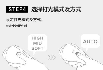 STEP4 选择打光模式及方式